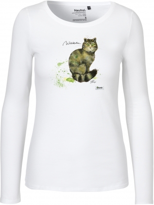Langarm-Shirt Frauen - Version 2 (Wildkatze) 